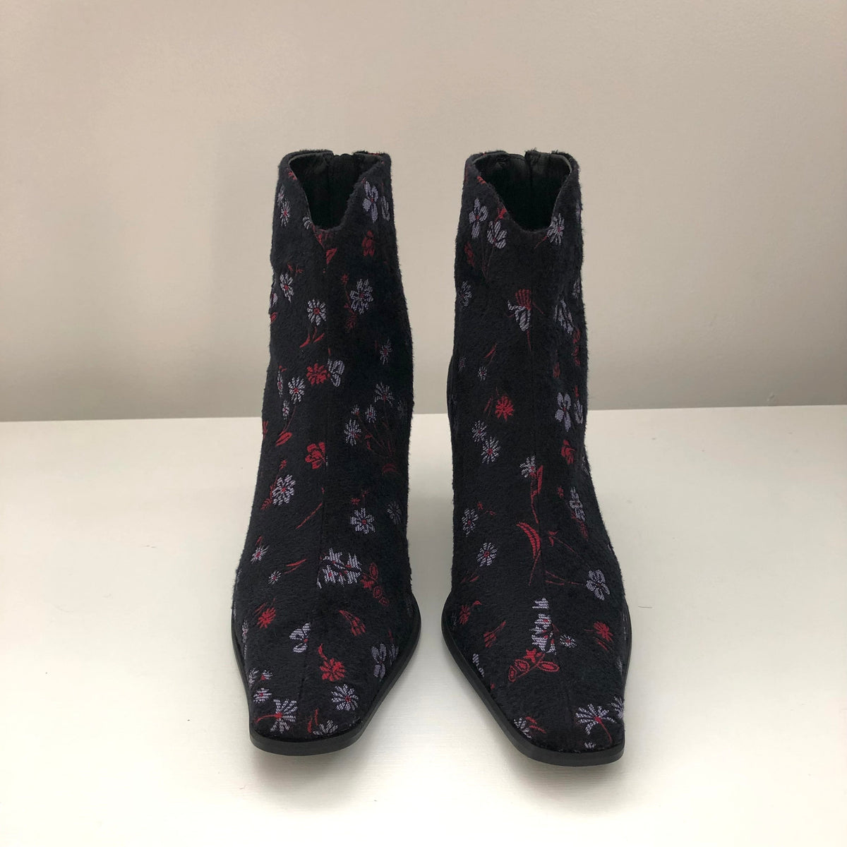 Mame Kurogouchi Floral Jacquard Boots / BLACK – dim at noon