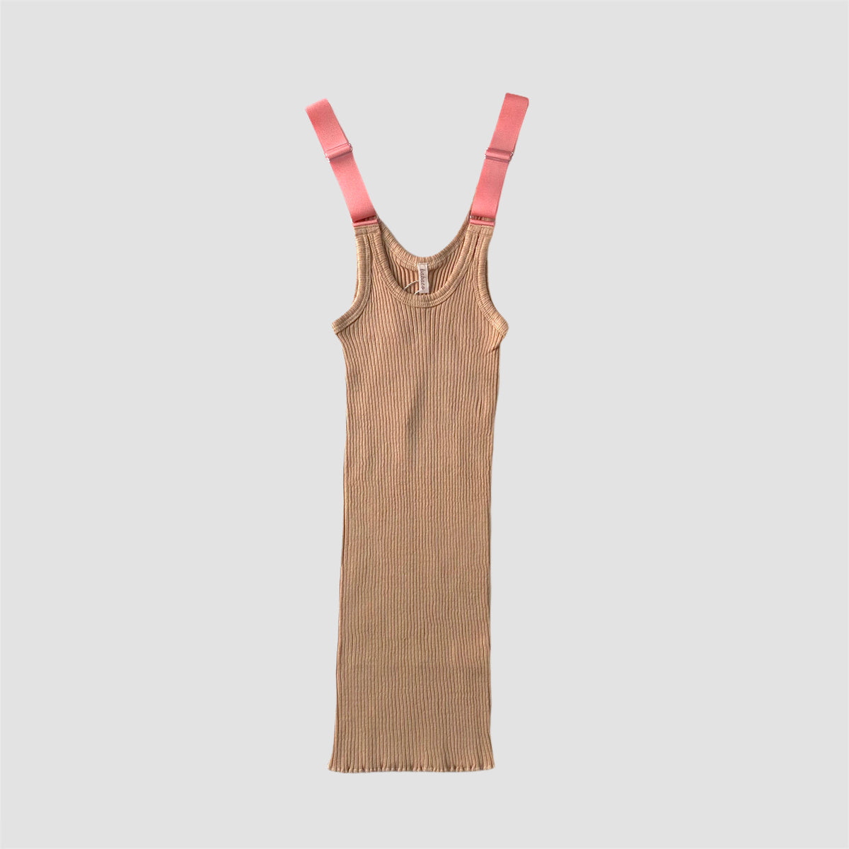 [babaco] FINE COTTON RIBBED CAMISOLE (CORAL PINK) – dim