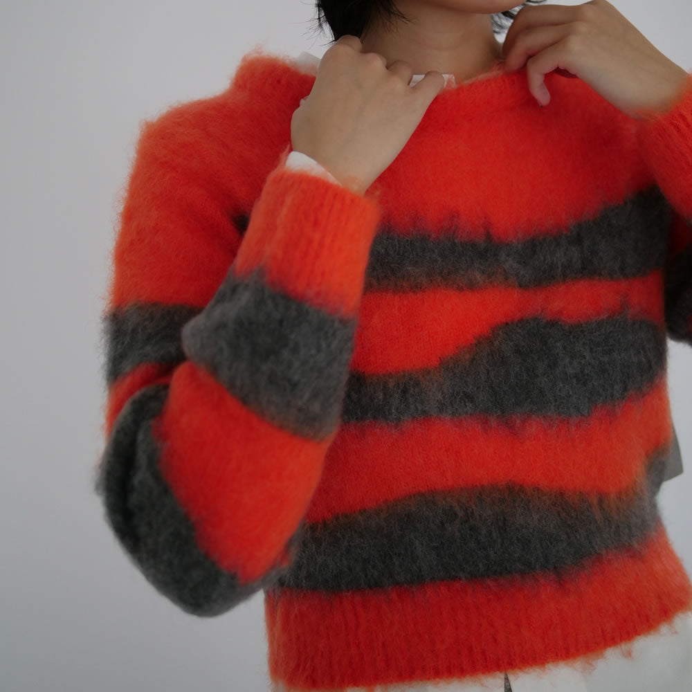 Striped 2024 mohair jumper