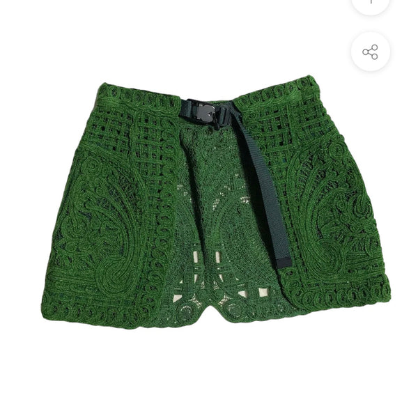 Mame Kurogouchi Cord Embroidery Wrapped Skirt - green – dim at ...