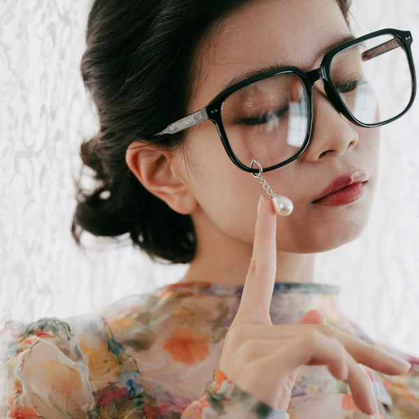 予約商品】KIMHEKIM PEARL TEAR ACETATE GLASSES – dim at noon