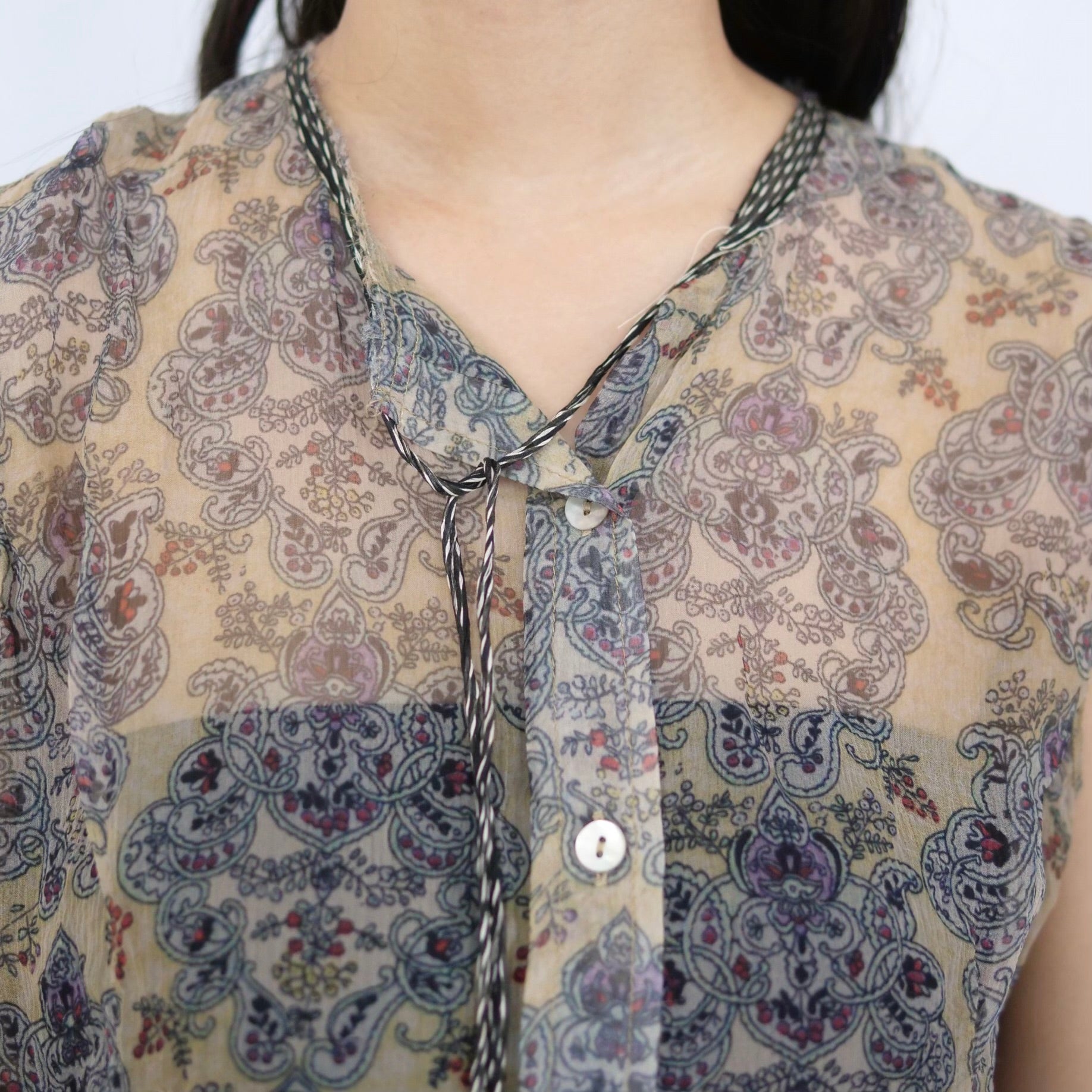 [OLD&VINTAGE]HAUTE ペイズリーブラウス