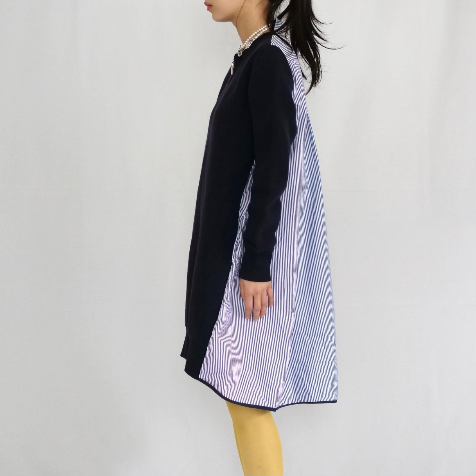[OLD&VINTAGE] sacai スウェット×シャツワンピース