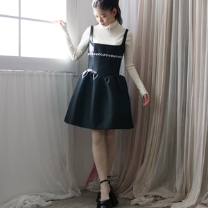 ・SHUSHU/TONG   low-cut puffy dress