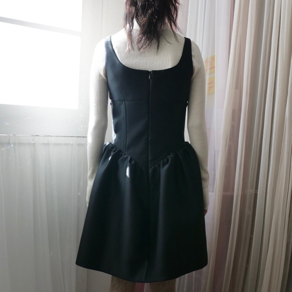 ・SHUSHU/TONG   low-cut puffy dress