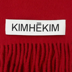 [SPECIAL PRICE 10/27迄]KIMHEKIM  WOOL LABEL SCARF / RED