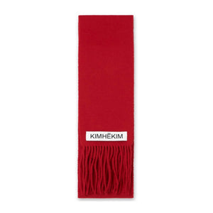 [SPECIAL PRICE 10/27迄]KIMHEKIM  WOOL LABEL SCARF / RED