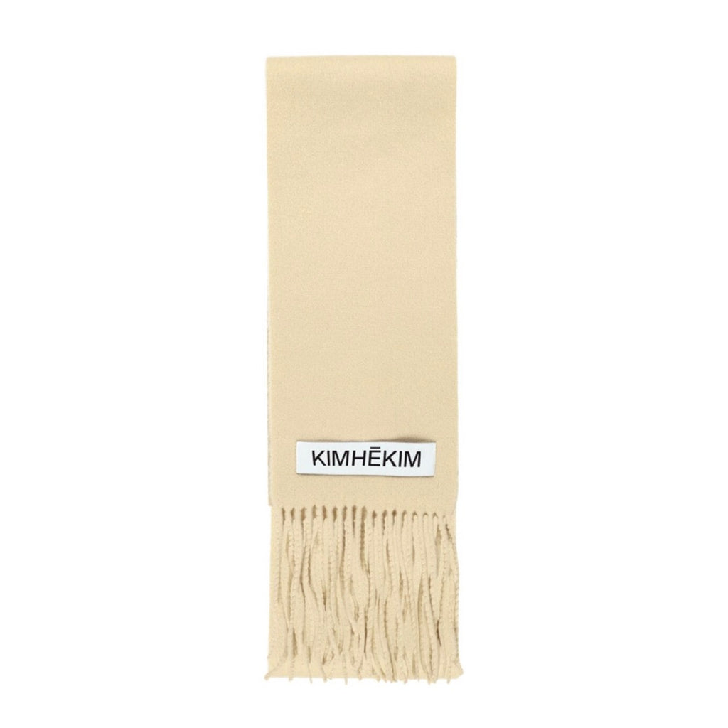 [SPECIAL PRICE 10/27迄]KIMHEKIM  WOOL LABEL SCARF / YELLOW