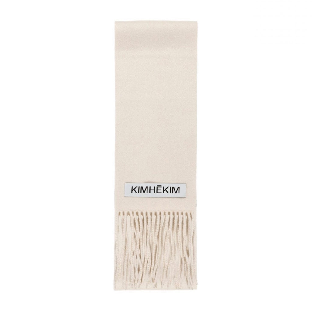 [SPECIAL PRICE 10/27迄]KIMHEKIM  WOOL LABEL SCARF / IVORY