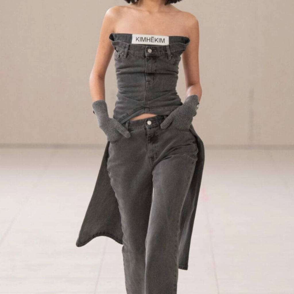 [SPECIAL PRICE 10/27迄]KIMHEKIM  DENIM PANTS CORSET