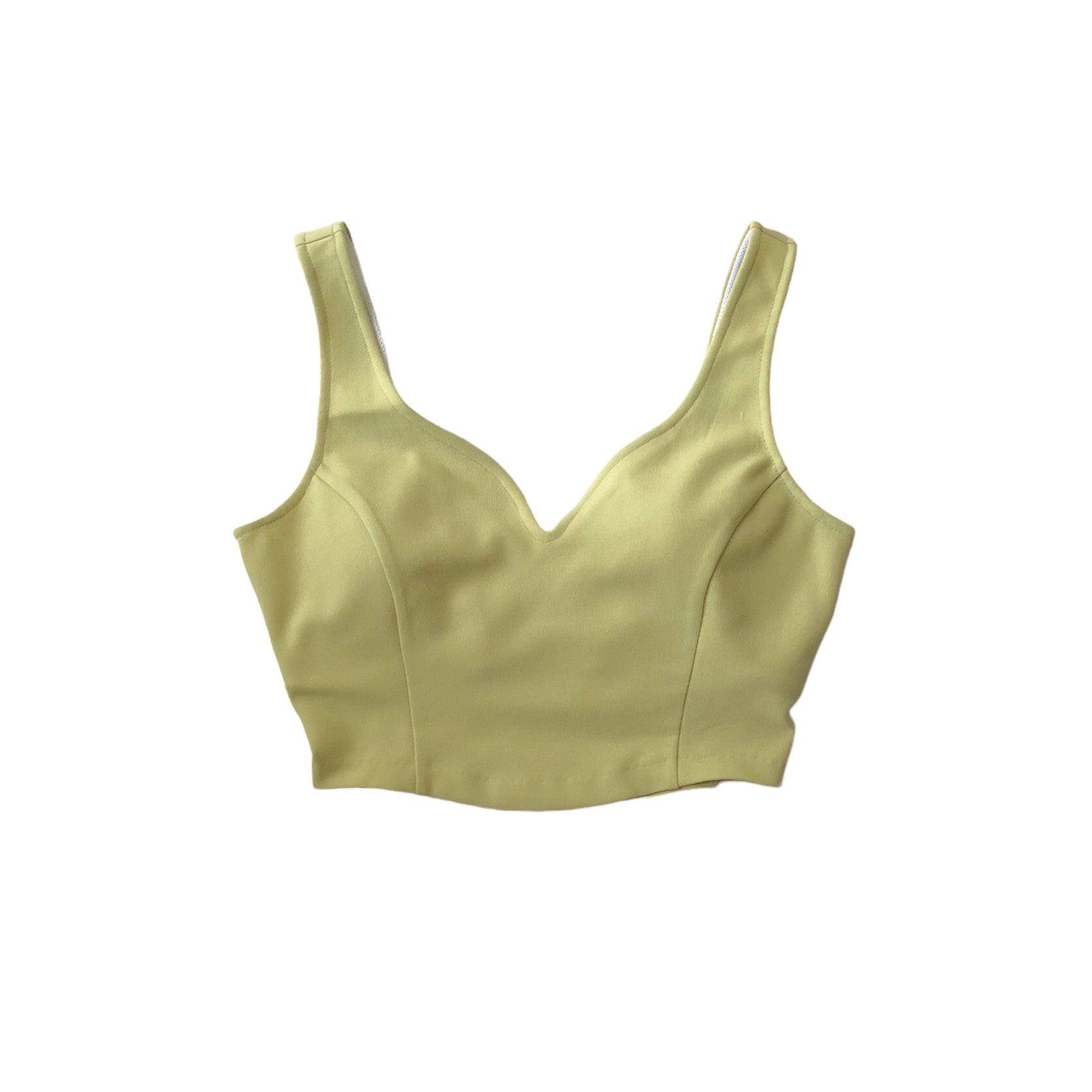 LEINWANDE Double Stretch Tank / Yellow – dim at noon