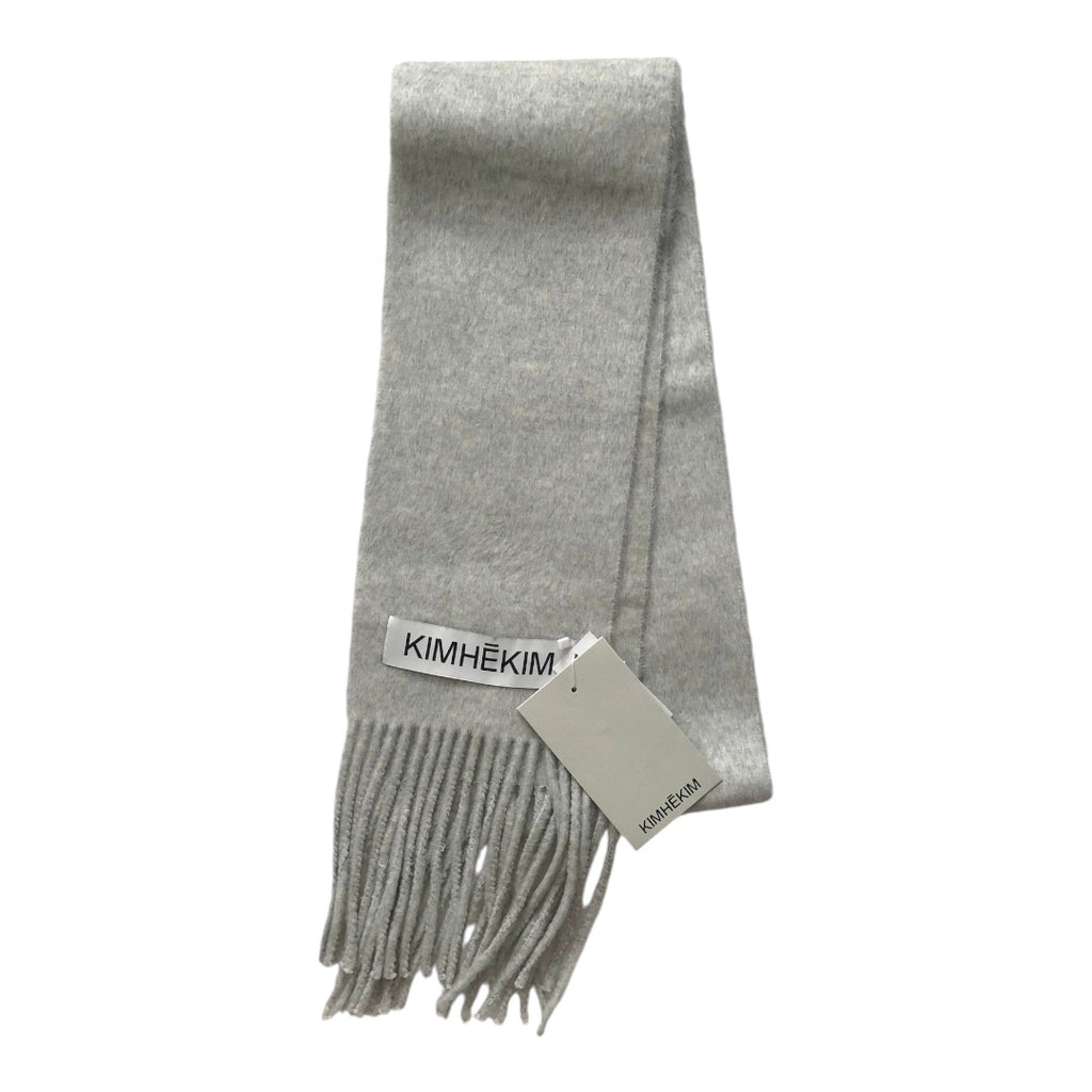 [SPECIAL PRICE 10/27迄]KIMHEKIM  WOOL LABEL SCARF / MELANGE GREY