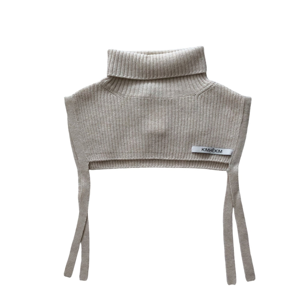 [SPECIAL PRICE 10/27迄]KIMHEKIM  KNITTED STRING NECK WARMER / IVORY