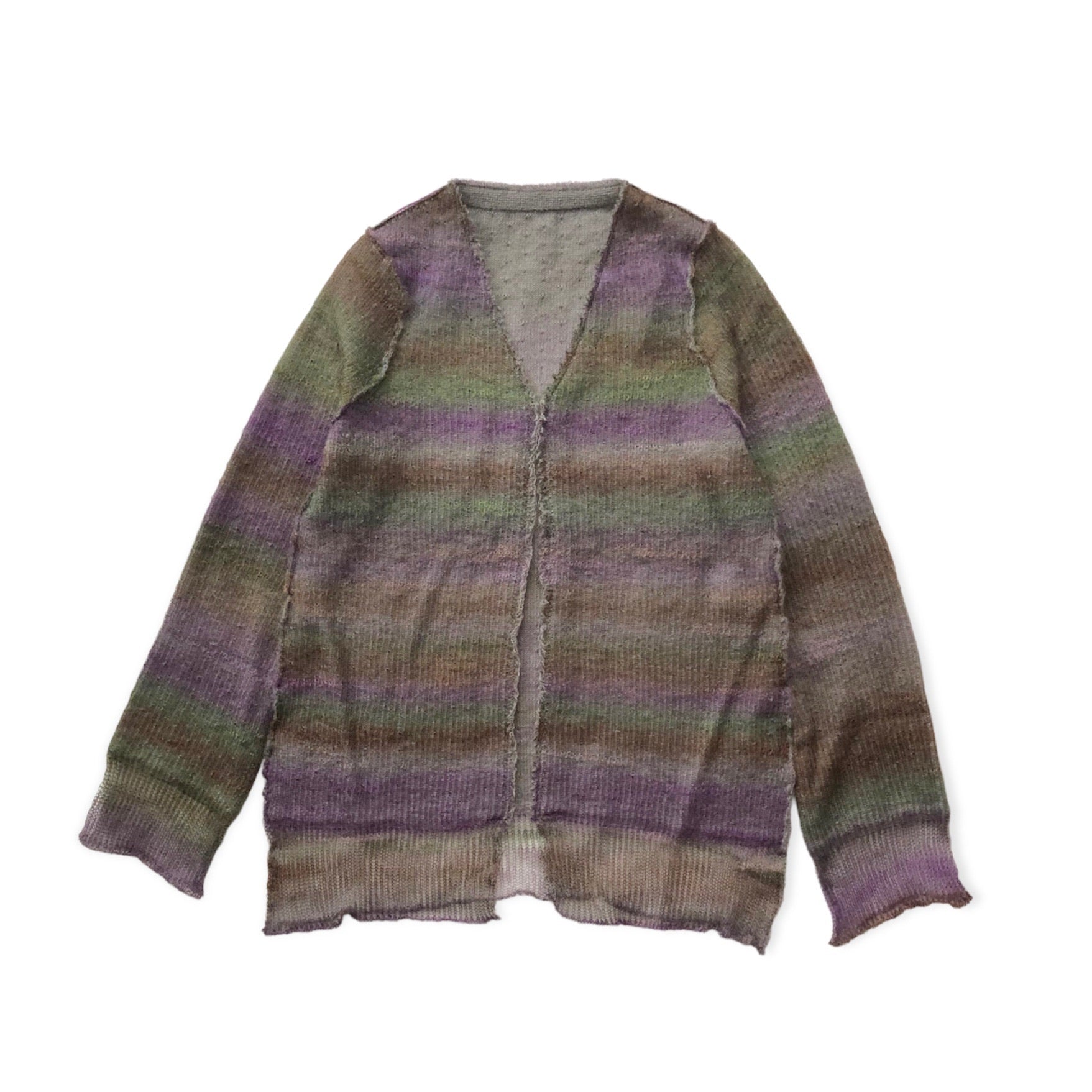 PERVERZE Double Mohair Narrow Cardigan / Purple – dim at noon