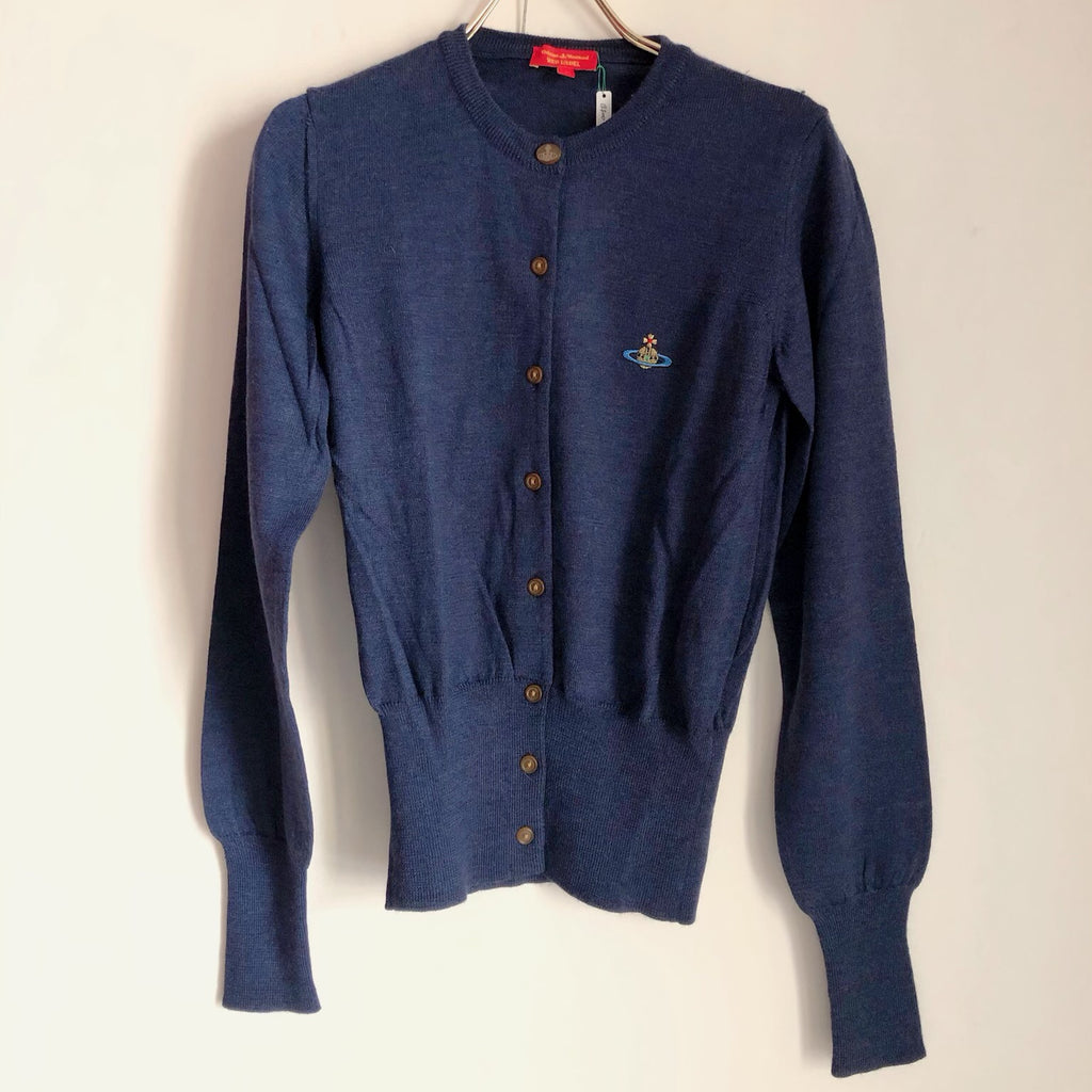 [OLD&VINTAGE] Vivienne Westwood カーディガン　BLUE/S