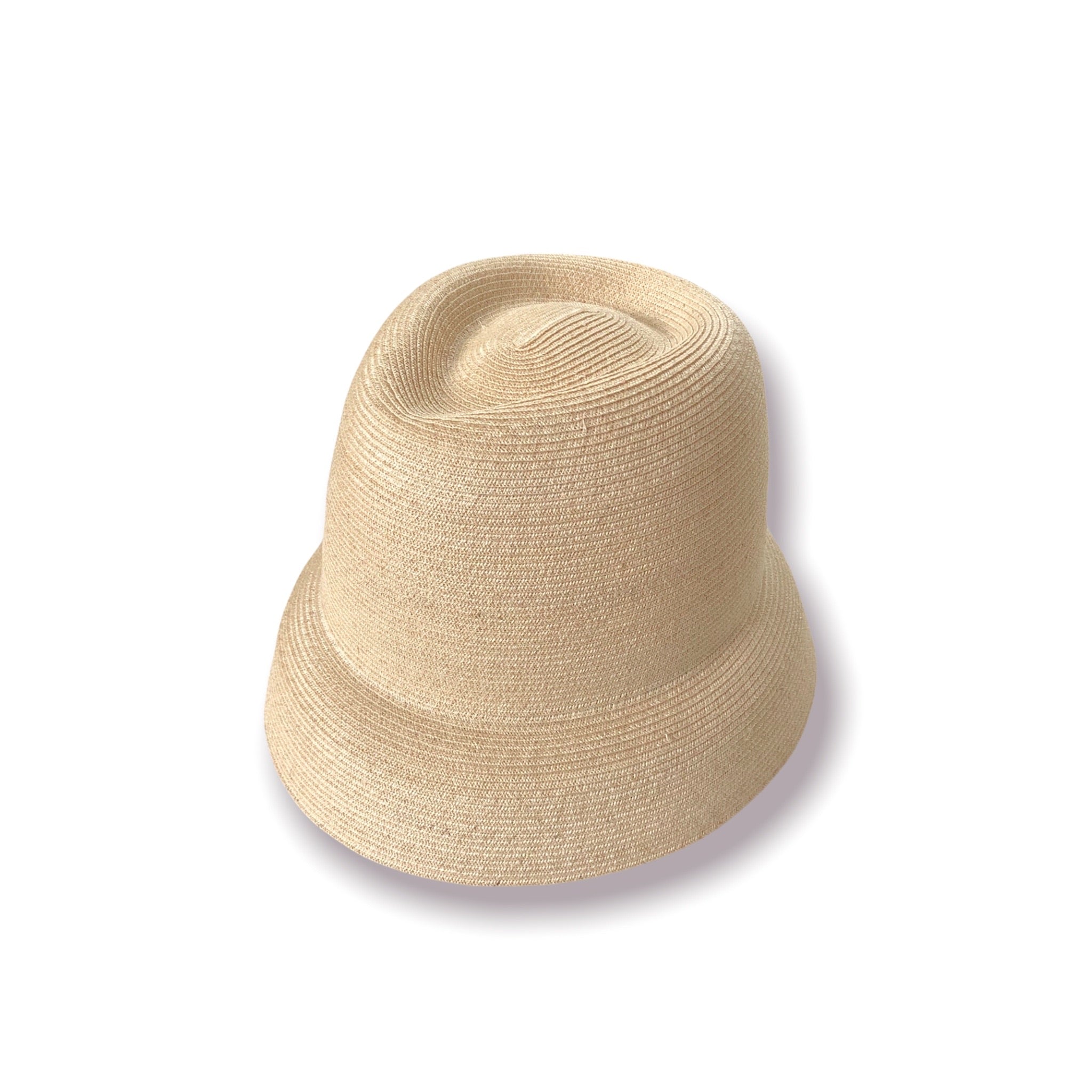 Mame Kurogouchi Blade Top Crown Cloche Hat / beige – dim at noon