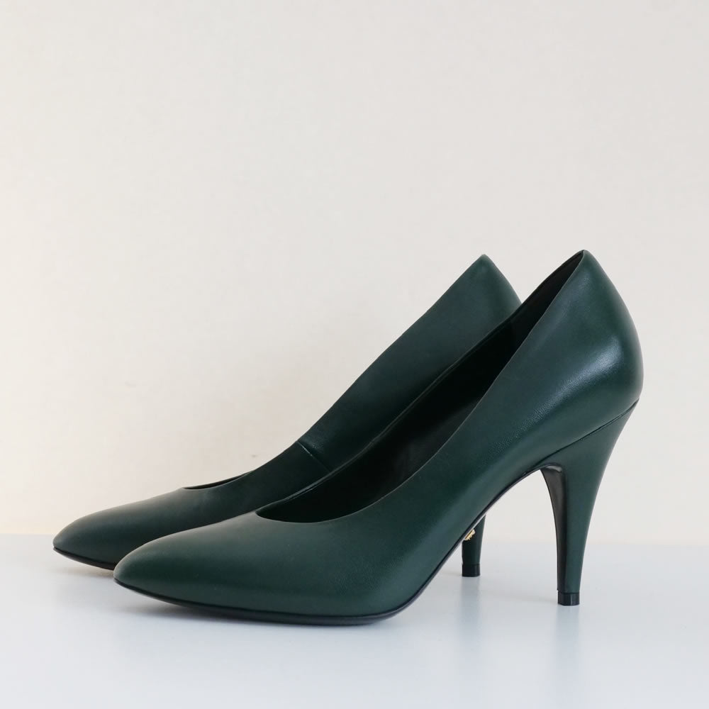 [OLD&VINTAGE] GUCCI sImple pump　GREEN